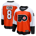 Jamed P.Flyers #8 Cam York Orange Home Breakaway Jerseys