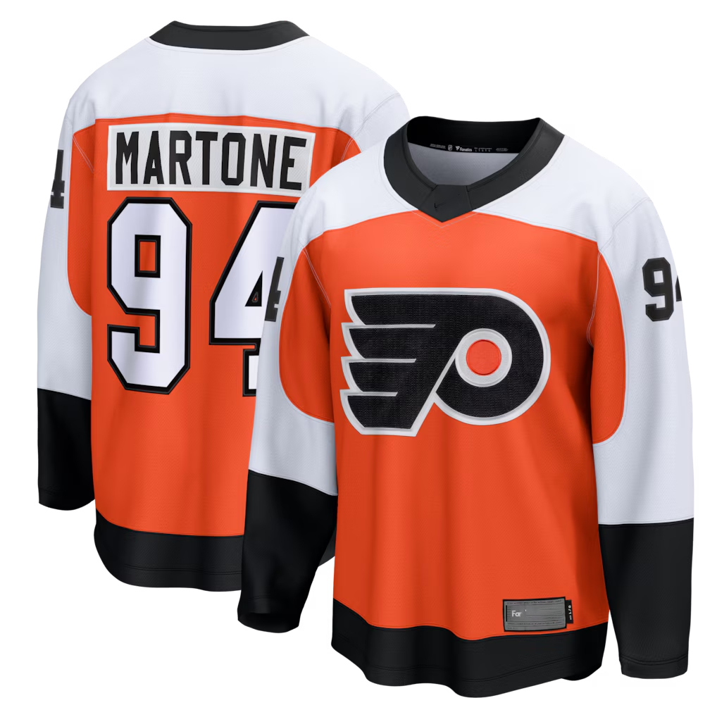 Jamed P.Flyers #94 Porter Martone Orange Breakaway Jerseys