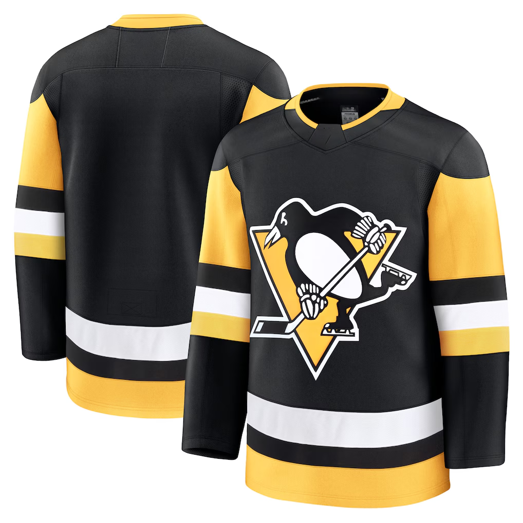Jamed P.Penguins Black 2024 Military Appreciation Practice Jerseys