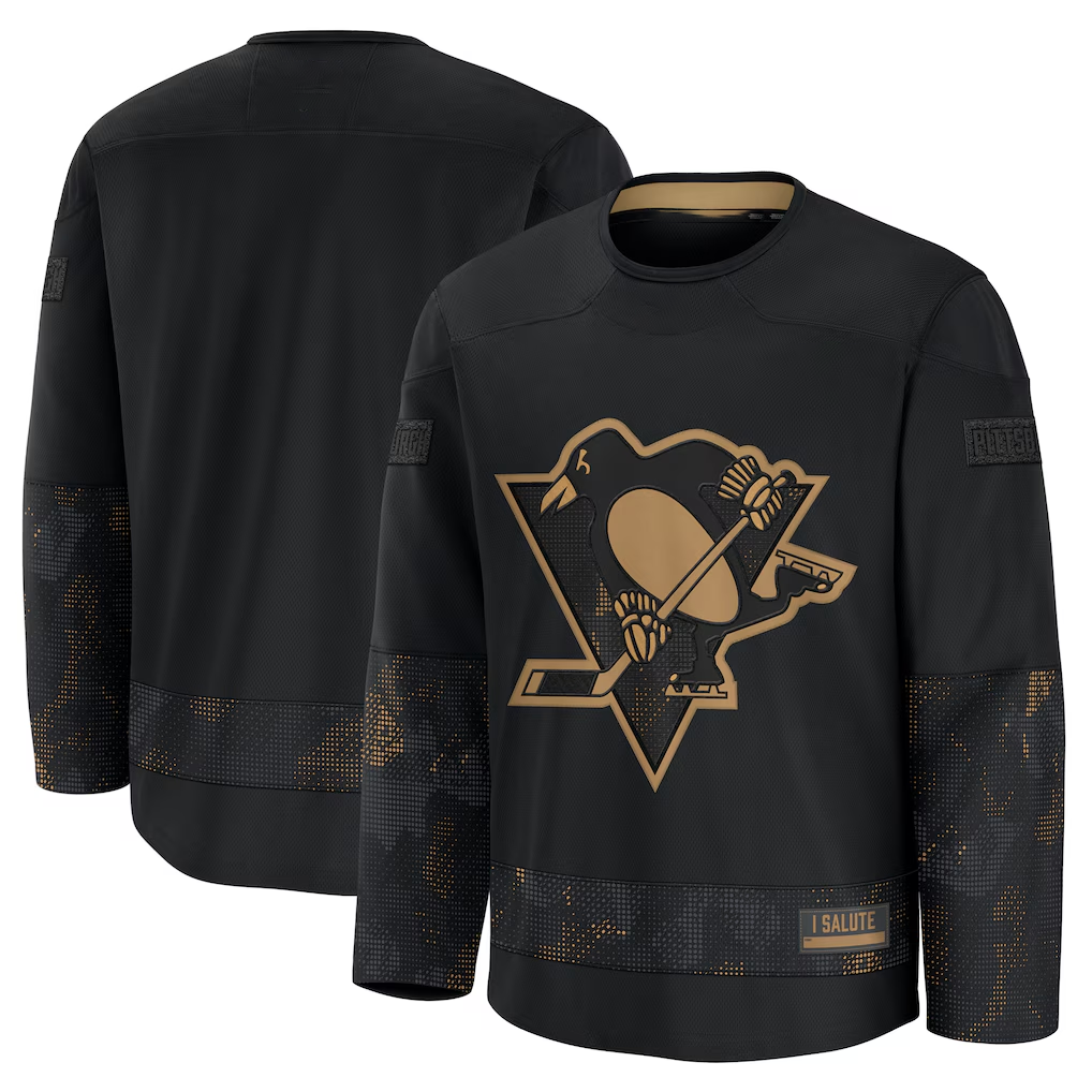 Jamed P.Penguins Black Home Premium Jerseys