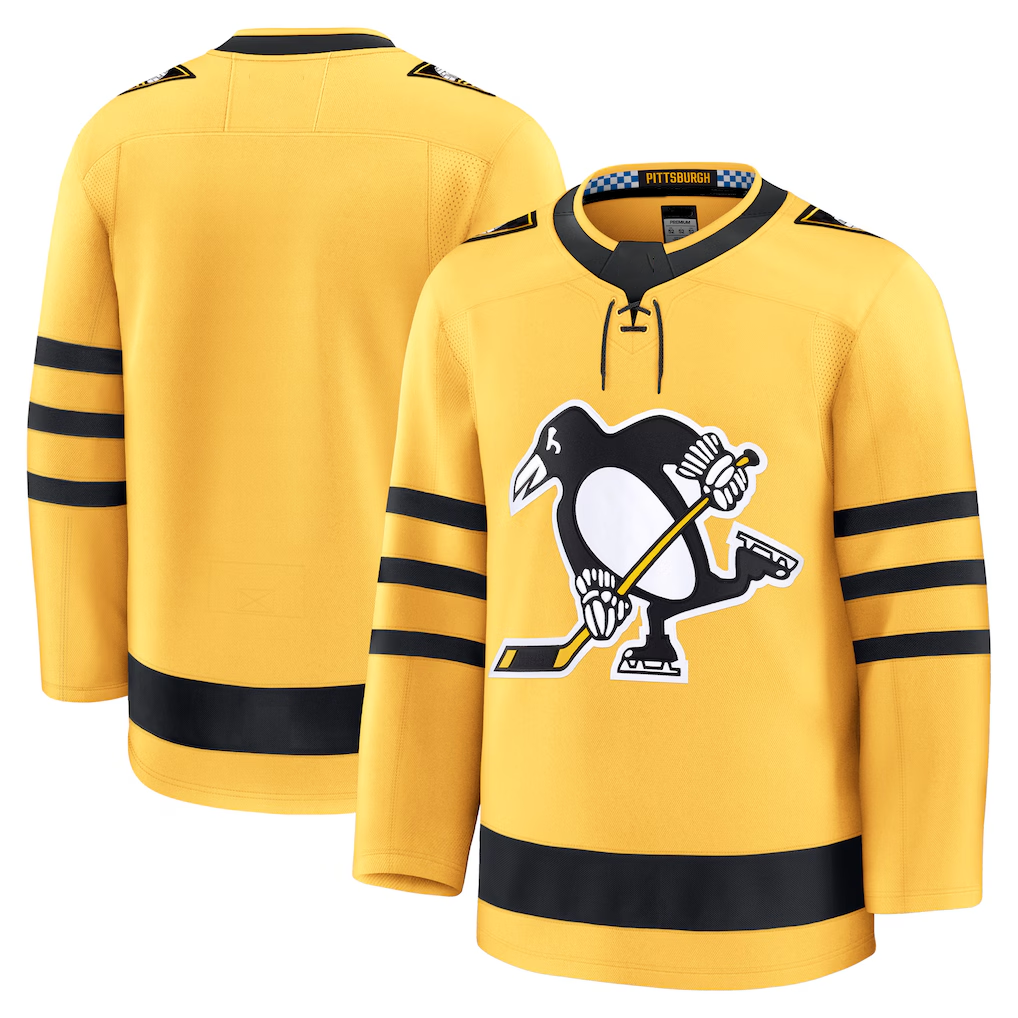 Jamed P.Penguins Gold Alternate Premium Jerseys