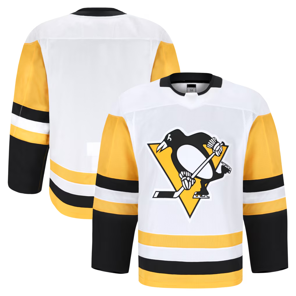 Jamed P.Penguins White Away Premium Jersey