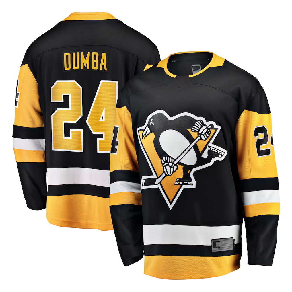 Jamed P.Penguins #24 Matt Dumba Black Home Breakaway Jerseys