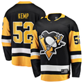 Jamed P.Penguins #52 Philip Kemp Black Home Breakaway Jerseys