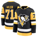Jamed P.Penguins #71 Evgeni Malkin Black Home Premium Jerseys