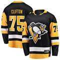 Jamed P.Penguins #75 Connor Clifton Black Home Breakaway Jerseys