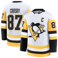 Jamed P.Penguins #87 Sidney Crosby White Away Premium Jerseys