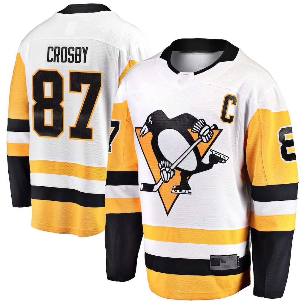 Jamed P.Penguins #87 Sidney Crosby White Breakaway Jerseys