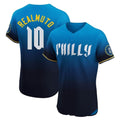 Jamed P.Phillies #10 J.T. Realmuto Player Blue City Connect Home Limited Elite Stitched Jerseys