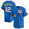 Jamed P.Phillies #12 Kyle Schwarber Player Blue National League All-star Game Limited Stitched Jerseys