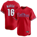 Jamed P.Phillies #16 Brandon Marsh Player Red Home Limited Stitched Jerseys