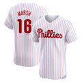 Jamed P.Phillies #16 Brandon Marsh Player White Home Limited Elite Stitched Jerseys
