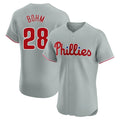 Jamed P.Phillies #28 Alec Bohm Player Gray Home Limited Elite Stitched Jerseys