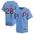Jamed P.Phillies #28 Alec Bohm Player Light Blue Home Limited Stitched Jerseys