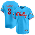 Jamed P.Phillies #3 Bryce Harper Player Light Blue Phillies & Eagles Vapor Premier Limited Stitched Jerseys