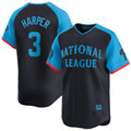 Jamed P.Phillies #3 Bryce Harper Player Navy National League All-Star Limited Game Stitched Jerseys