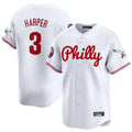 Jamed P.Phillies #3 Bryce Harper Player White Phillies & Eagles Vapor Premier Limited Stitched Jersey