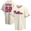 Jamed P.Phillies #59 Jhoan Duran Player Cream Home Game Stitched Jerseys