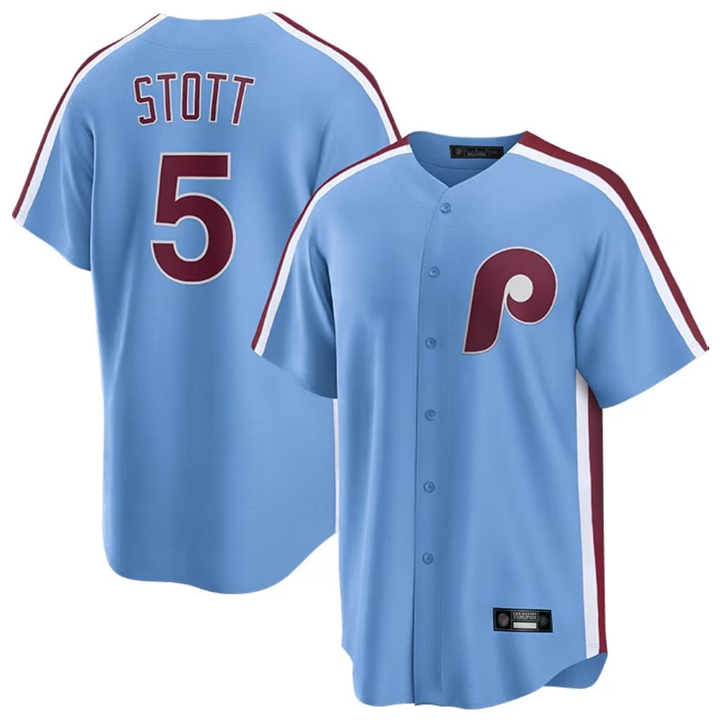 Jamed P.Phillies #5 Bryson Stott Player Light Blue Home Limited Game Stitched Jerseys