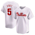 Jamed P.Phillies #5 Bryson Stott Player White Home Limited Stitched Jerseys