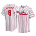 Jamed P.Phillies #6 Ryan Howard Player White Home Game Stitched Jerseys