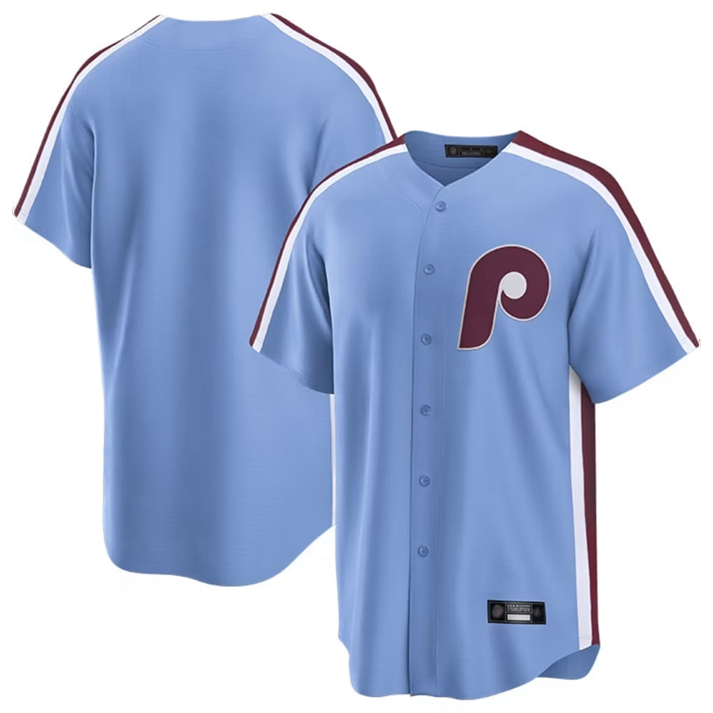 Jamed P.Phillies Blank Player Light Blue Home Limited Stitched Jerseys