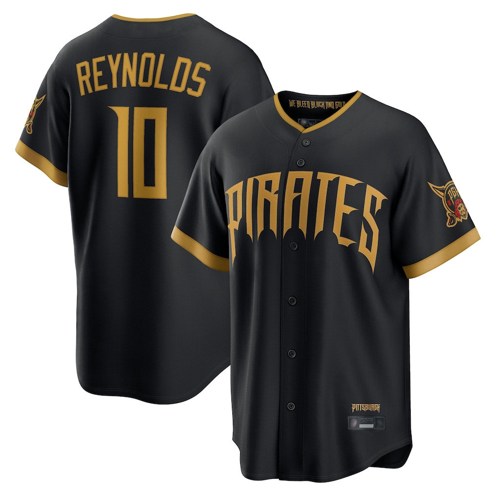 Jamed P.Pirates #10 Bryan Reynolds Player Black 2026 City Connect Home Game Stitched Jerseys