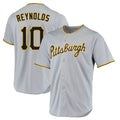 Jamed P.Pirates #10 Bryan Reynolds Player Gray Road Home Game Stitched Jerseys