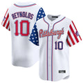 Jamed P.Pirates #10 Bryan Reynolds Player White 2025 Independence Day Vapor Premier Limited Stitched Jerseys