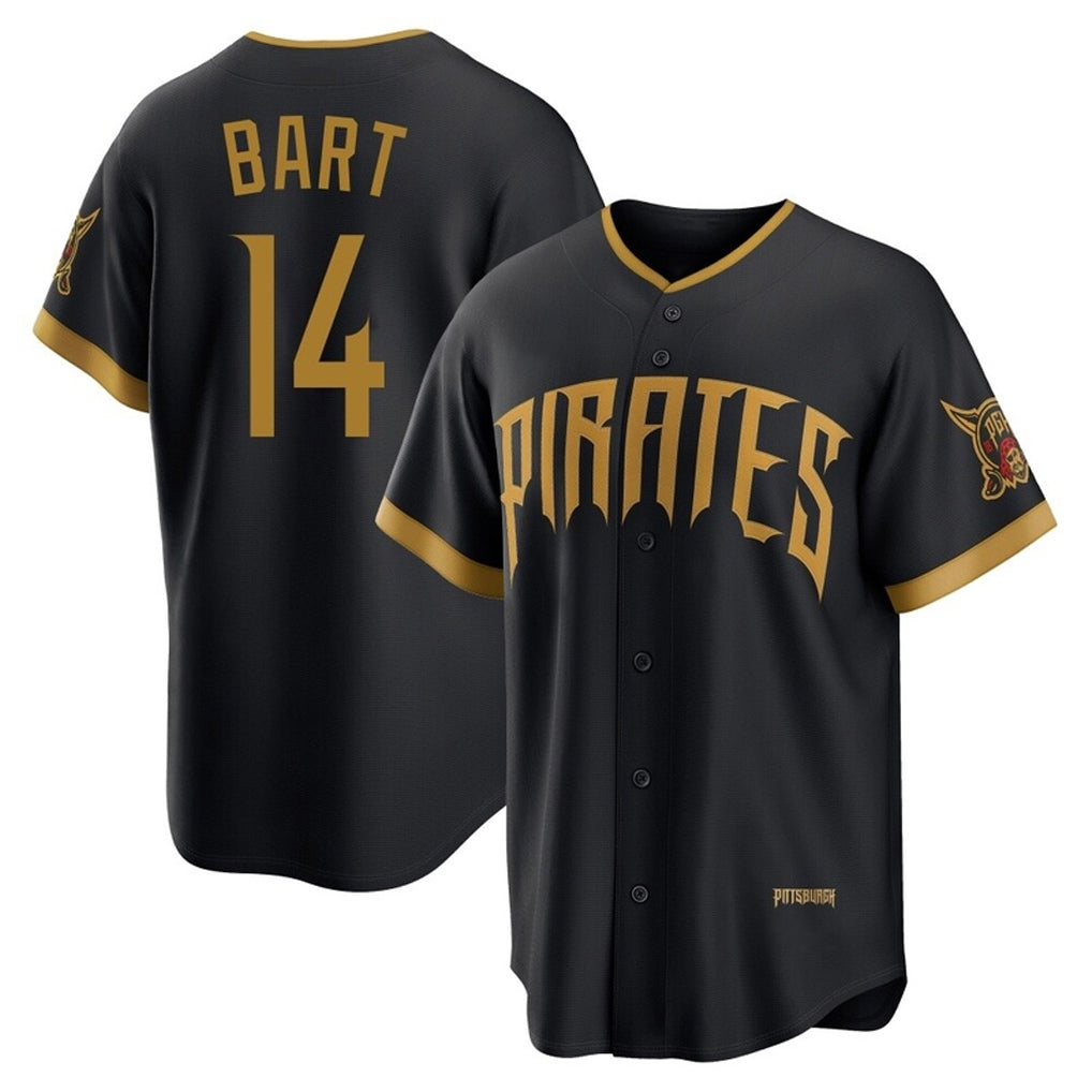 Jamed P.Pirates #14 Joey Bart Player Black 2026 City Connect Home Game Stitched Jerseys