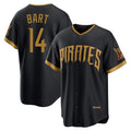 Jamed P.Pirates #14 Joey Bart Player Black 2026 City Connect Home Game Stitched Jerseys