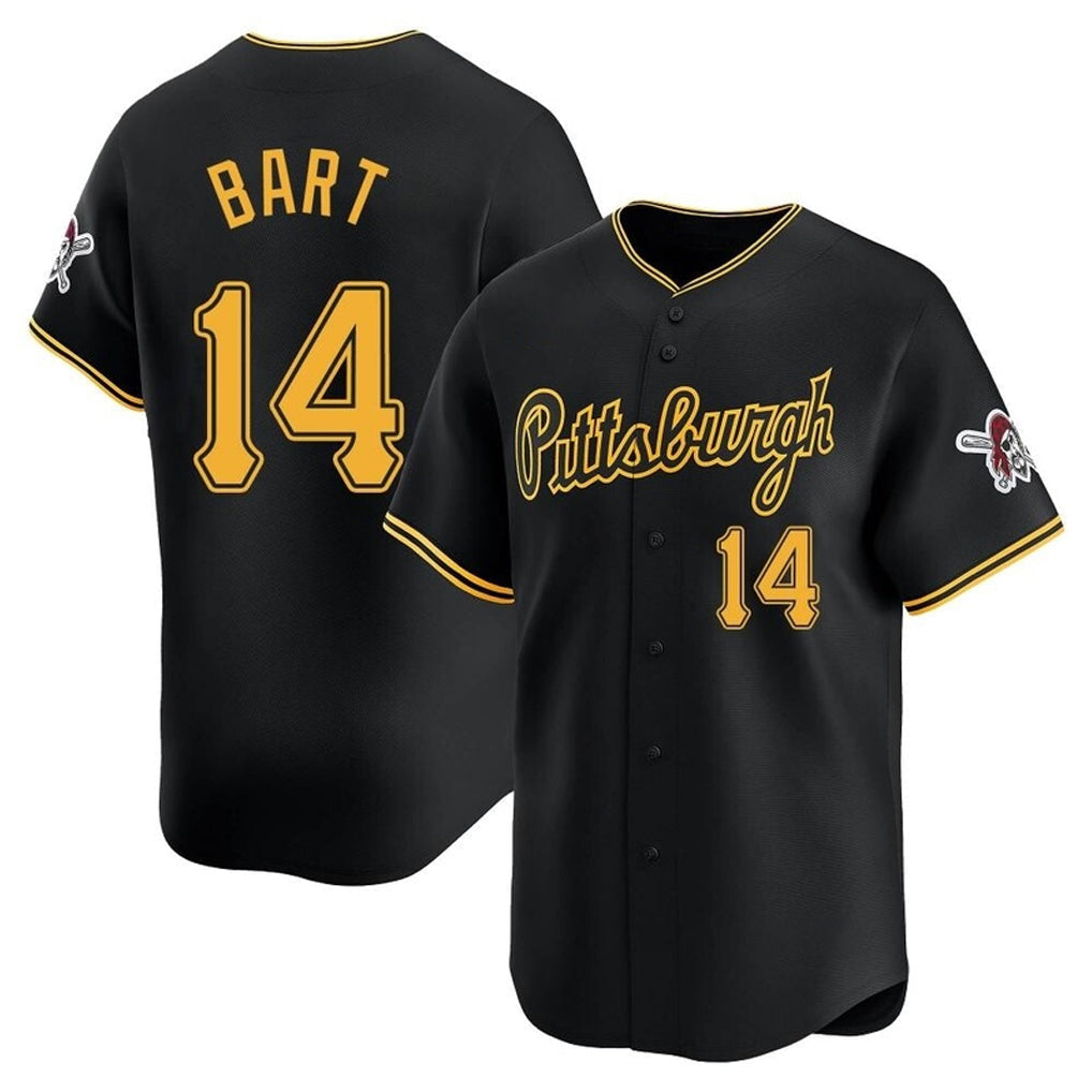 Jamed P.Pirates #14 Joey Bart Player Black Alt Home Limited Stitched Jerseys