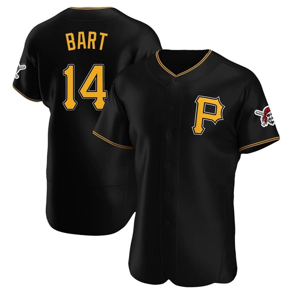 Jamed P.Pirates #14 Joey Bart Player Black Alternate 2025 Home Limited Elite Stitched Jerseys