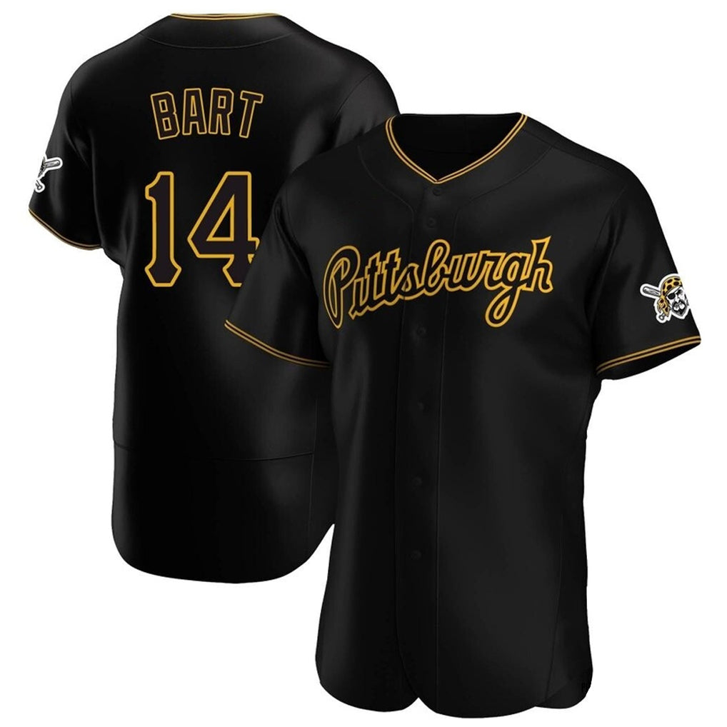 Jamed P.Pirates #14 Joey Bart Player Black Home Limited Elite Stitched Jerseys