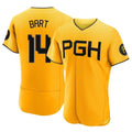 Jamed P.Pirates #14 Joey Bart Player Gold City Connect Home Limited Elite Stitched Jerseys