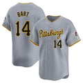 Jamed P.Pirates #14 Joey Bart Player Gray Road Home Limited Stitched Jerseys
