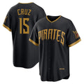 Jamed P.Pirates #15 Oneil Cruz Player Black 2026 City Connect Home Game Stitched Jerseys