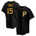 Jamed P.Pirates #15 Oneil Cruz Player Black Alternate 2025 Home Game Stitched Jerseys