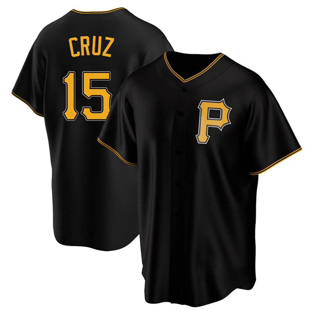 Jamed P.Pirates #15 Oneil Cruz Player Black Alternate 2025 Home Game Stitched Jerseys