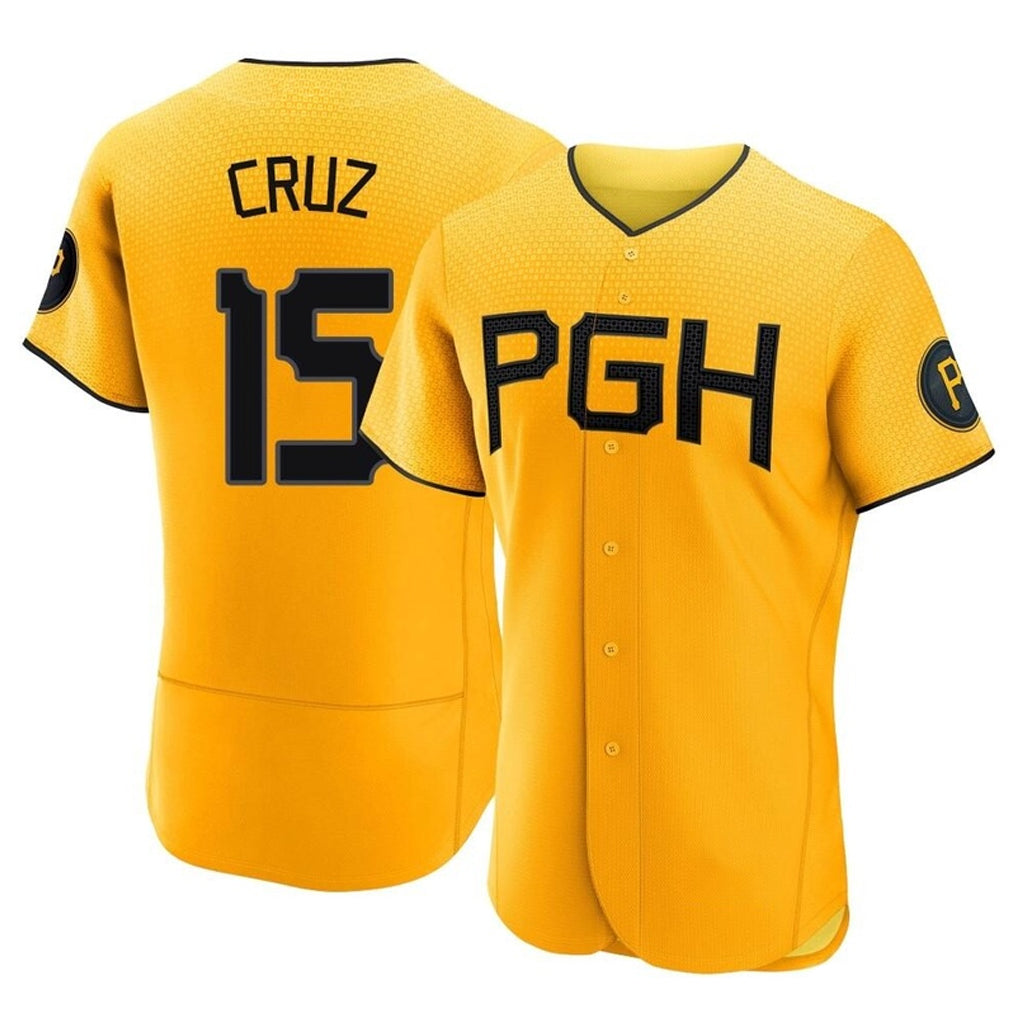Jamed P.Pirates #15 Oneil Cruz Player Gold City Connect Home Limited Elite Stitched Jerseys