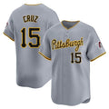 Jamed P.Pirates #15 Oneil Cruz Player Gray Road Home Limited Stitched Jerseys