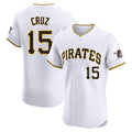 Jamed P.Pirates #15 Oneil Cruz Player White Home Limited Elite Stitched Jerseys