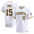 Jamed P.Pirates #15 Oneil Cruz Player White Home Limited Stitched Jerseys