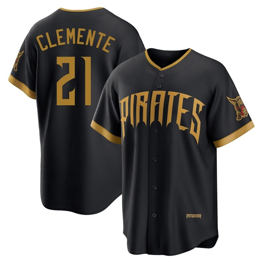 Jamed P.Pirates #21 Roberto Clemente Player Black 2026 City Connect Home Limited Stitched Jerseys