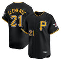 Jamed P.Pirates #21 Roberto Clemente Player Black Alternate Limited Game Stitched Jerseys