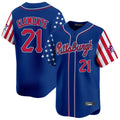 Jamed P.Pirates #21 Roberto Clemente Player Royal 2025 Independence Day Vapor Premier Limited Stitched Jerseys