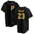 Jamed P.Pirates #23 Mitch Keller Player Black Home Game Stitched Jerseys