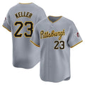 Jamed P.Pirates #23 Mitch Keller Player Gray Road Home Limited Stitched Jerseys