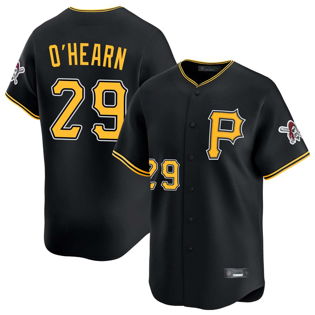 Jamed P.Pirates #29 Ryan O'Hearn Player Black Alternate Limited Game Stitched Jerseys