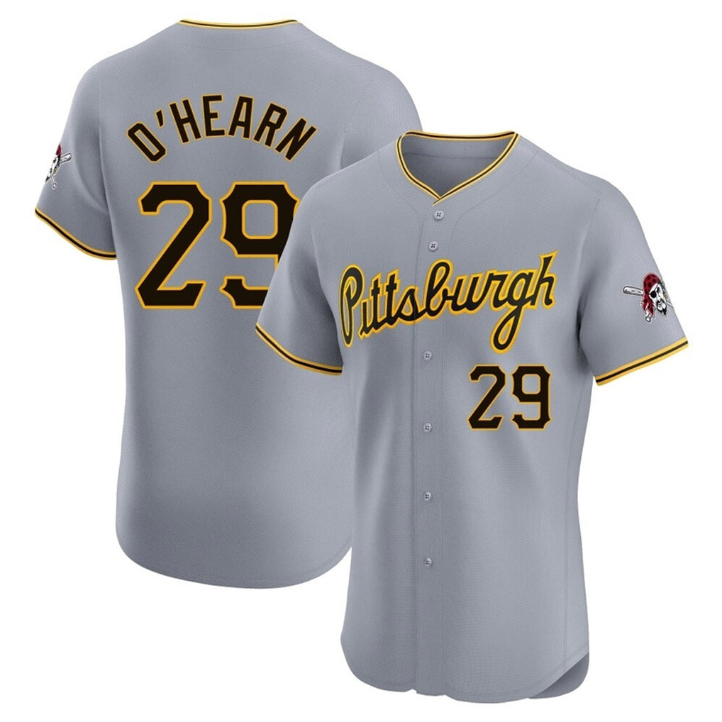 Jamed P.Pirates #29 Ryan O?¡®Hearn Player Gray Road Home Limited Elite Stitched Jerseys
